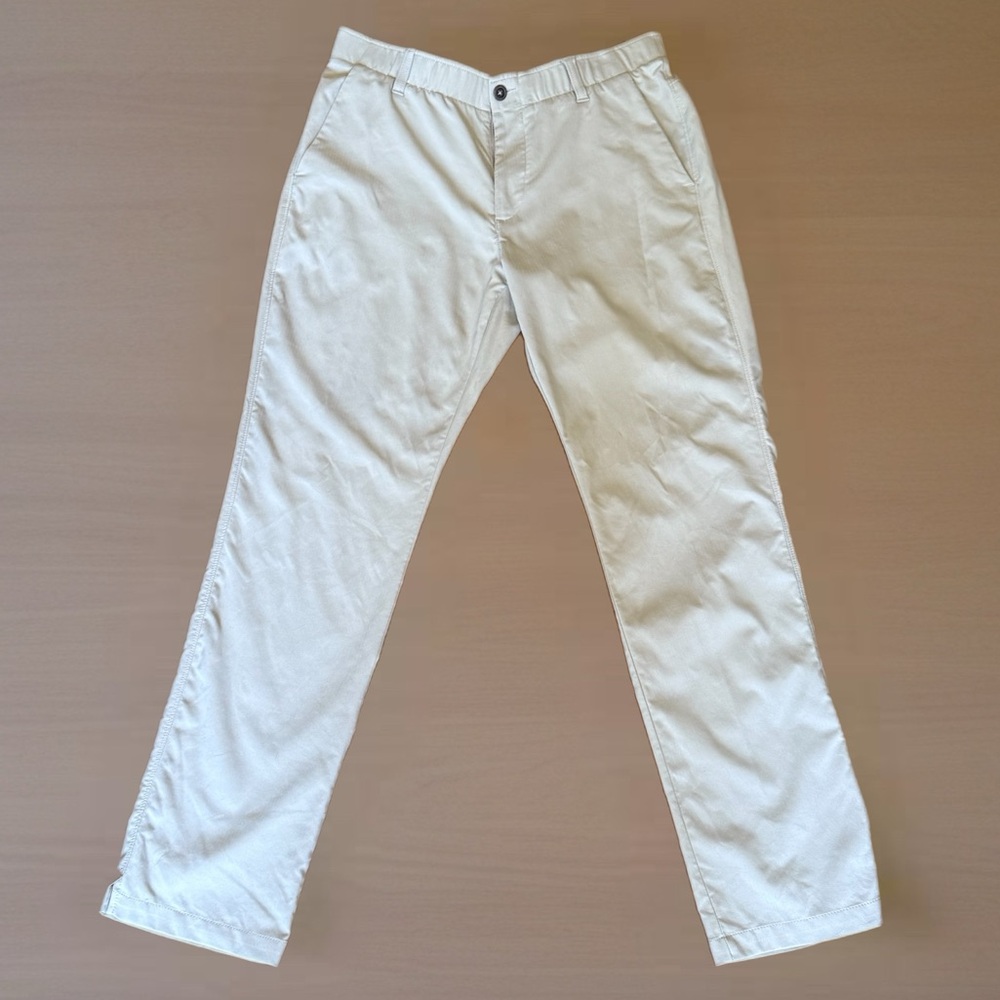Under Armour Showdown Golf Pants 34x32 Men’s Beige Performance Stretch Trousers